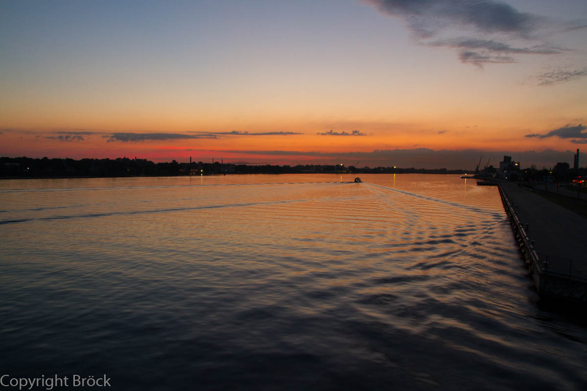 Riga Abendstimmung an der Düna