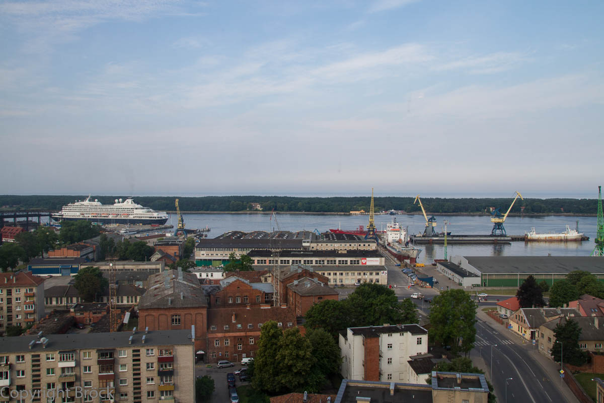 Klaipeda Blick auf Kurisches Haff und Nehrung