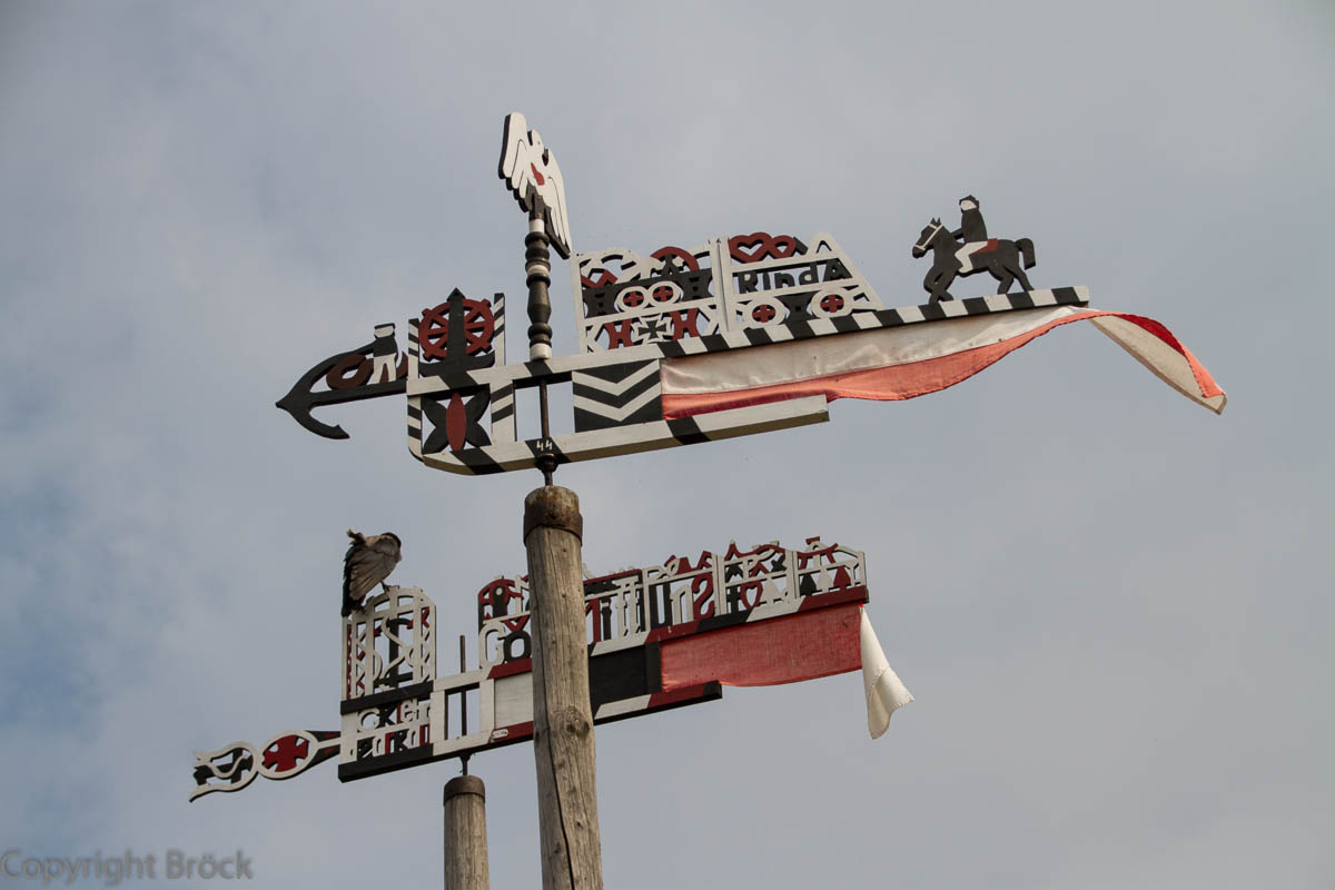 Kurische Nehrung Nida (Nidden) Kurenkahn-Wimpel