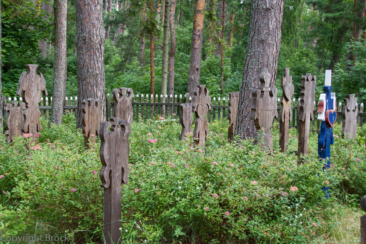 Kurische Nehrung Nida (Nidden) Kurengrabkreuze