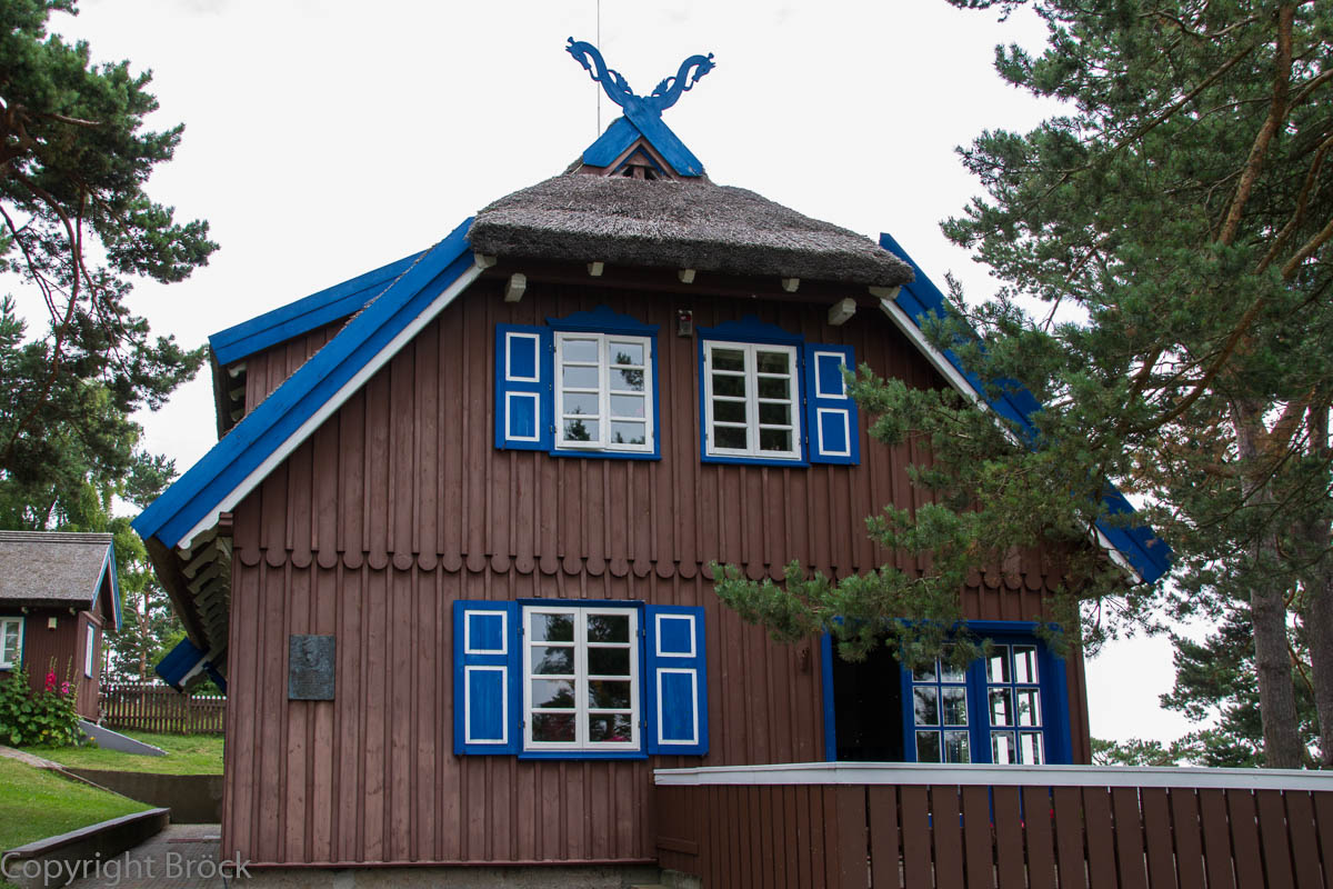Kurische Nehrung Nida (Nidden) Thomas-Mann-Haus auf dem sogenannten Schwiegermutterberg