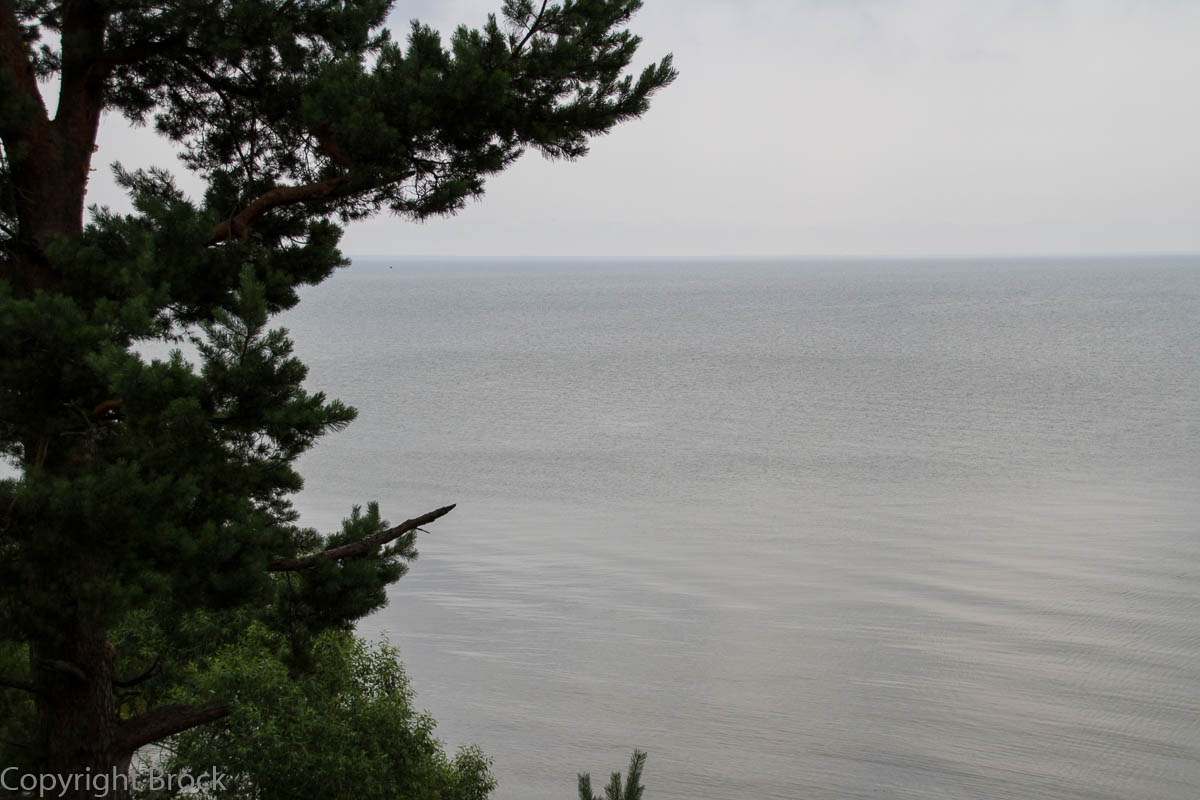 Kurische Nehrung Nida (Nidden) Blick vom Schwiegermutterberg auf das Haff