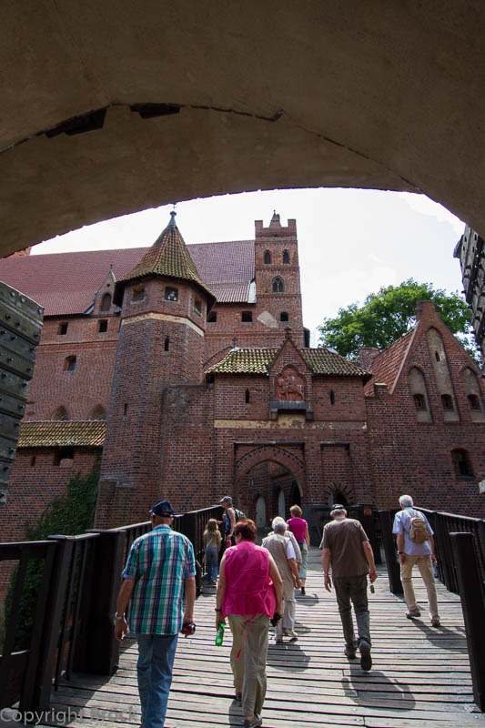 Malbork (Marienburg) vom Mittelschloss zum Hochschloss