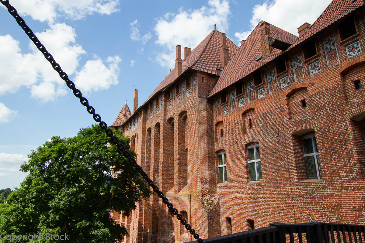 Malbork (Marienburg) vom Mittelschloss zum Hochschloss