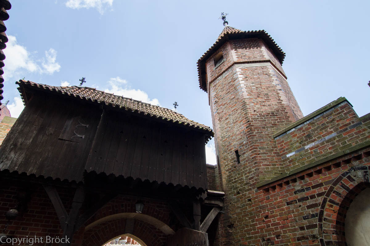 Malbork (Marienburg) vom Mittelschloss zum Hochschloss