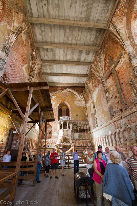 Malbork (Marienburg) Innenraum der nicht restaurierten Marienkirche