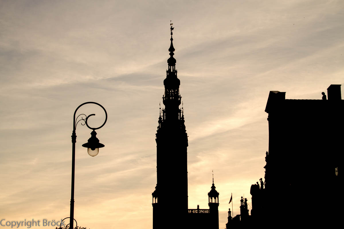 Danzig Blick zum Rechtstädter Rathaus