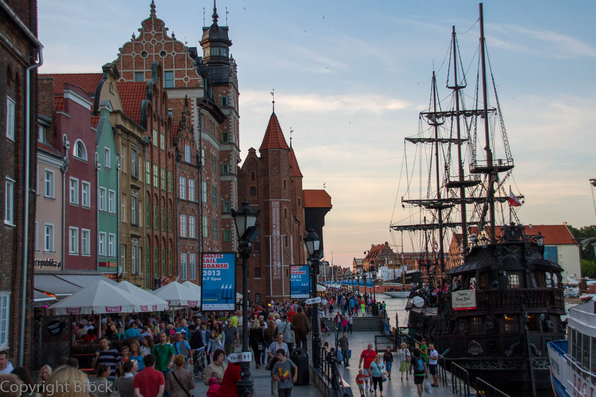 Danzig Uferpromenade der Mottlau