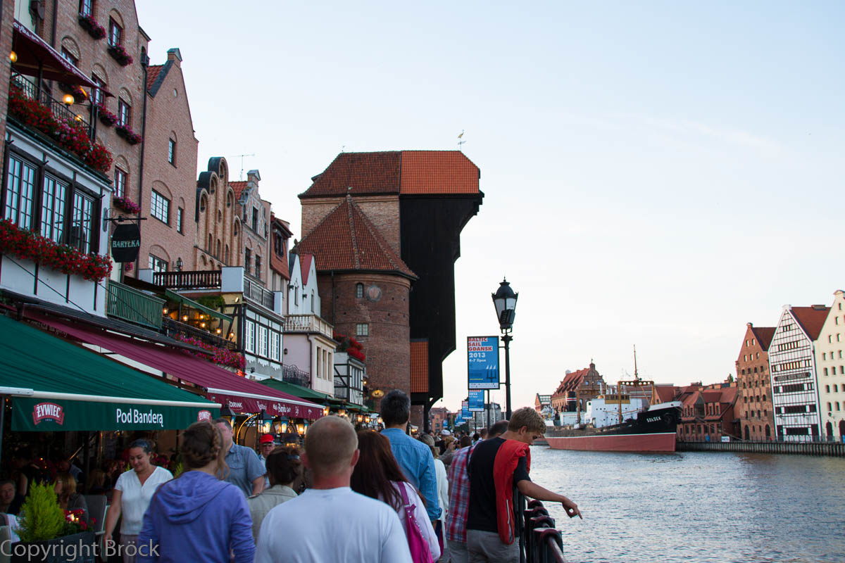 Danzig Uferpromenade der Mottlau