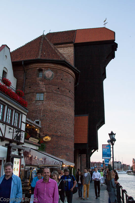 Danzig Krantor an der Mottlau