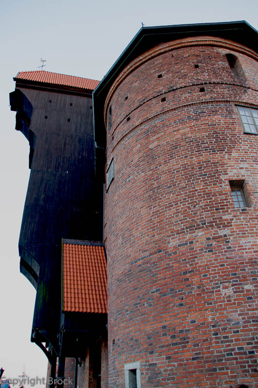 Danzig Krantor an der Mottlau