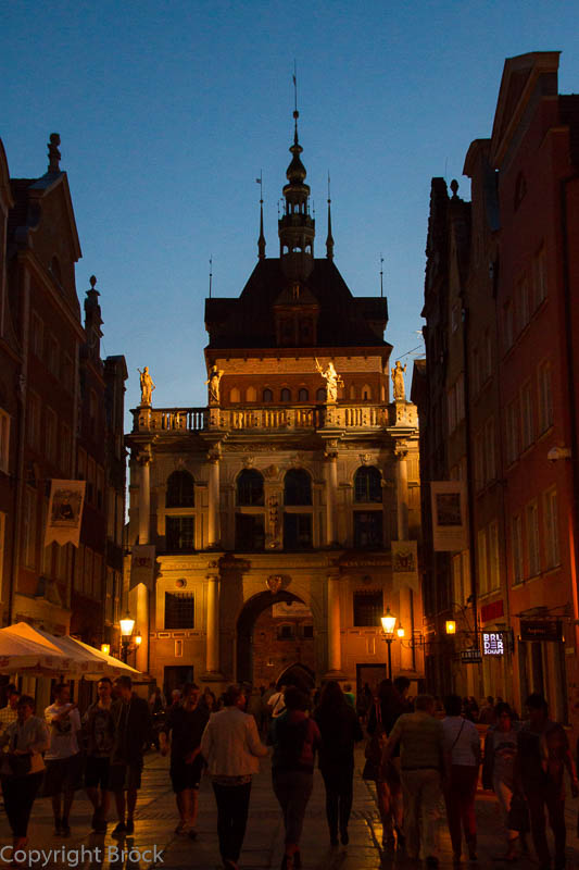 Danzig, Danzig Langgasse Blick zum Langgasser bzw. Goldenen Tor