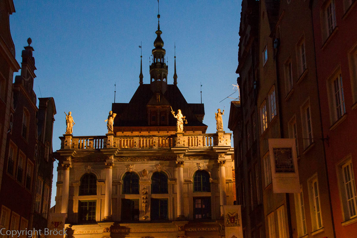 Danzig, Danzig Langgasse Blick zum Langgasser bzw. Goldenen Tor