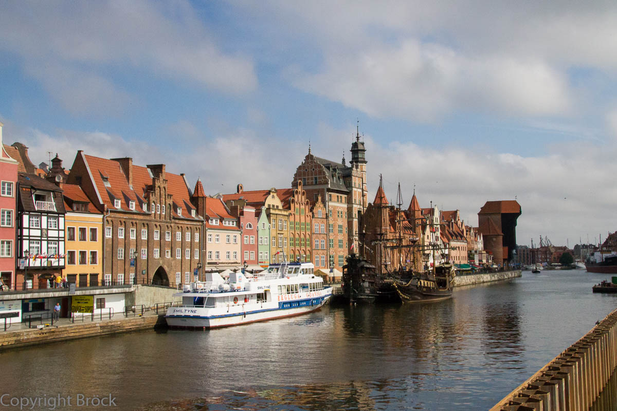 Danzig Uferpromenade der Mottlau