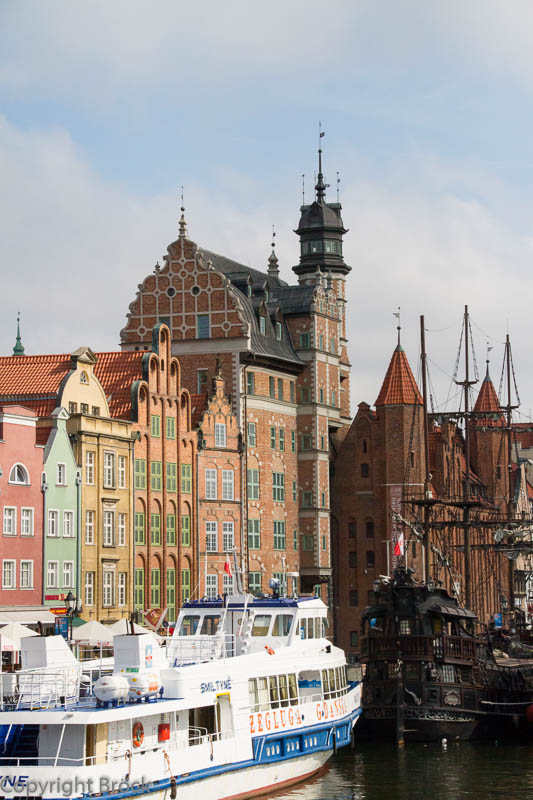 Danzig Uferpromenade der Mottlau