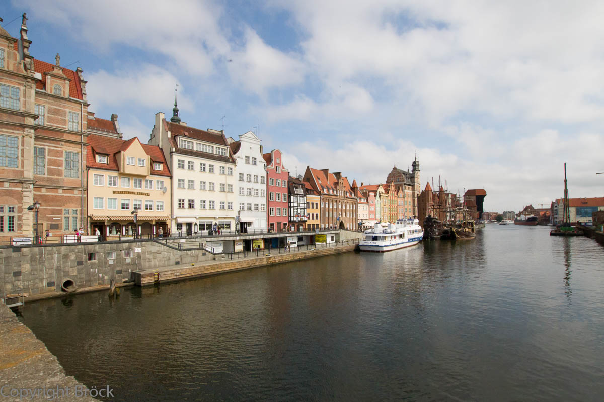 Danzig Uferpromenade der Mottlau