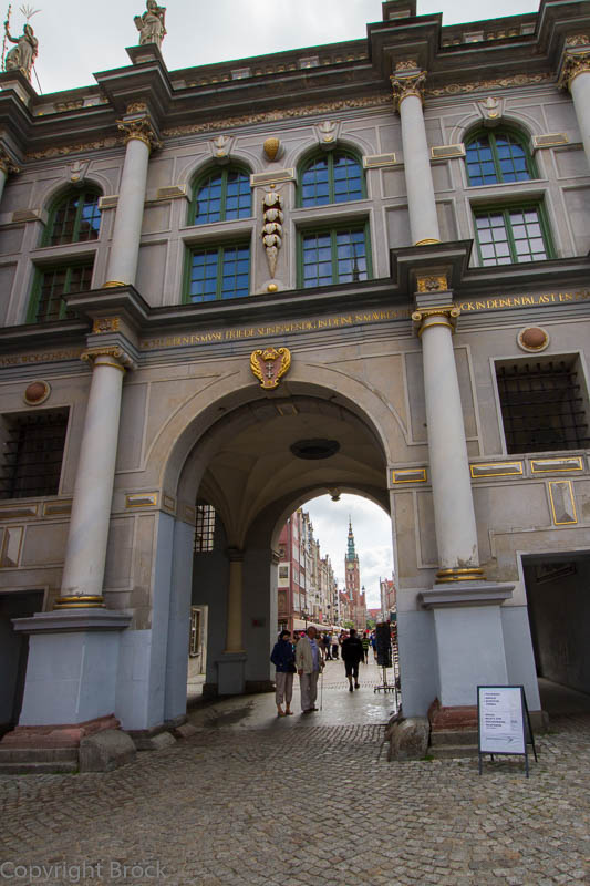 Danzig Blick durch das Langgasser Tor zum Langen Markt