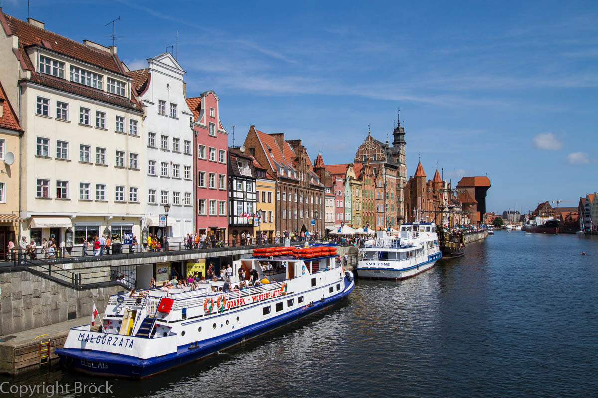 Danzig Uferpromenade der Mottlau