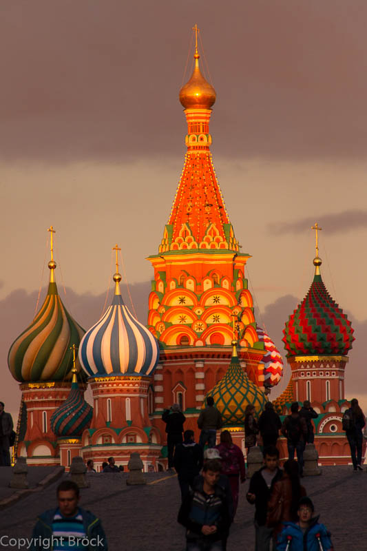 Wassili-Blashenny(Basilius)-Kathedrale in der Abendsonne