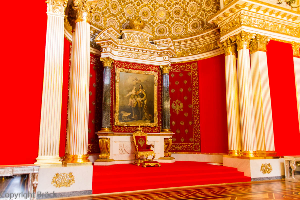 Eremitage; Winterpalast, Peter-Saal (Kleiner Thron-Saal)