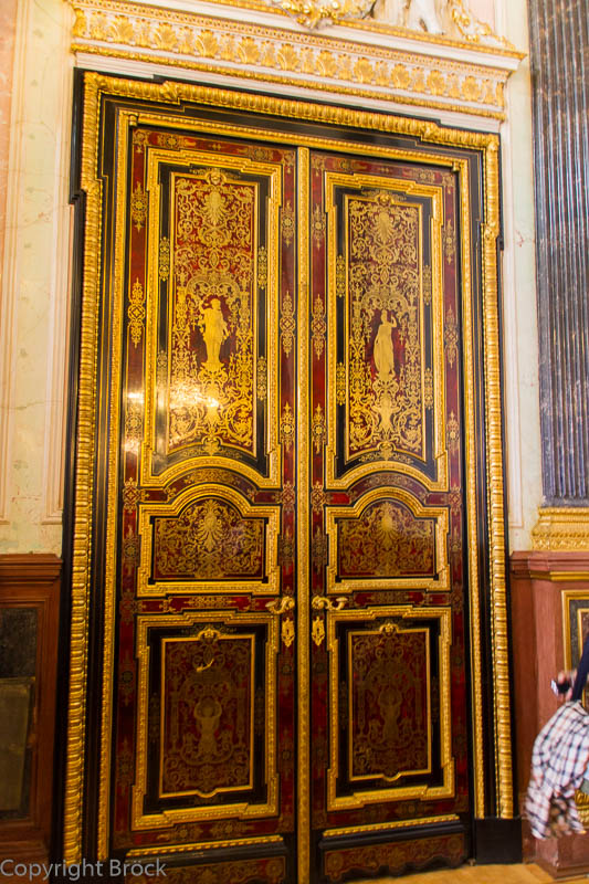 Eremitage; Alte Eremitage, Leonardo-da-Vinci-Saal, Tür in der Boulle-Technik