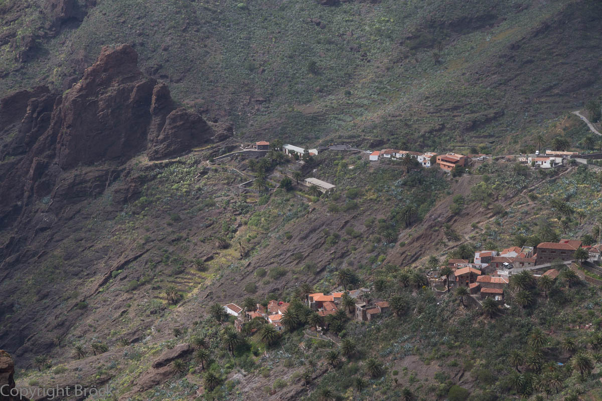 Teneriffa Im Tenogebirge Blick auf Masca