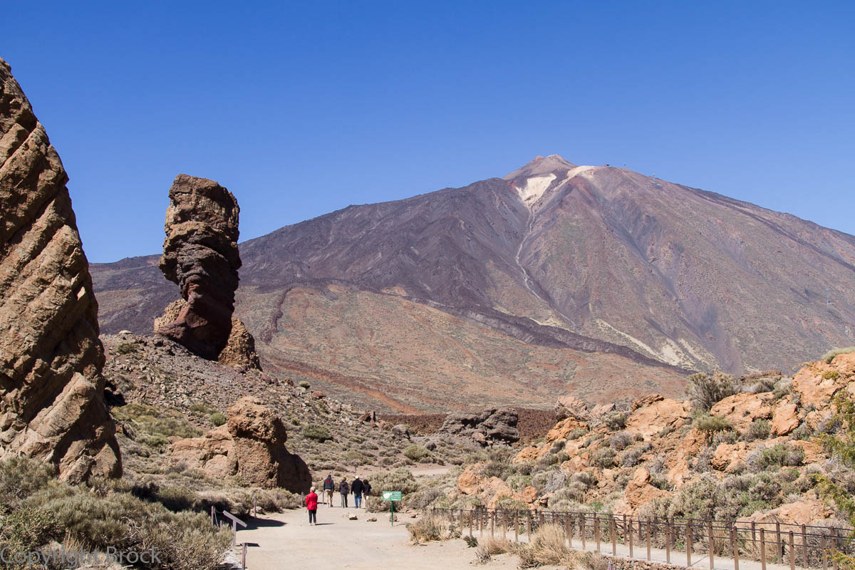 Teneriffa Teide Nationalpark Los Roques de Garcia (mit Roque Chinchado) und Teide